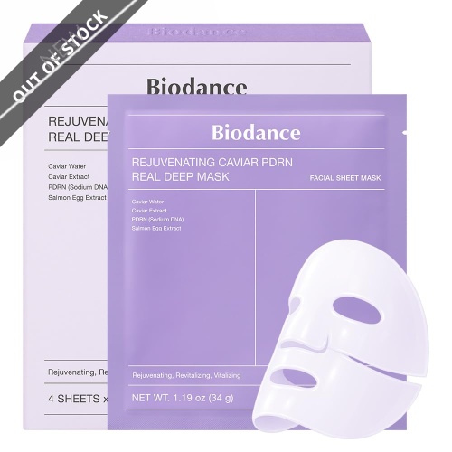 Biodance Rejuvenating Caviar PDRN Real Deep Mask 1 box: 4pcs