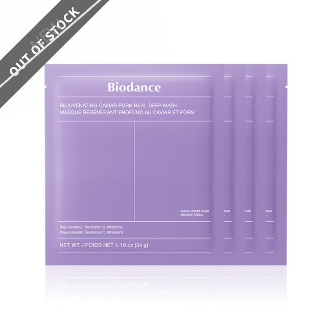 Biodance Rejuvenating Caviar PDRN Real Deep Mask 1 box: 4pcs