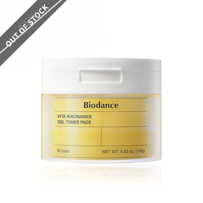 Biodance Vita Niacinamide Gel Toner Pad 60EA