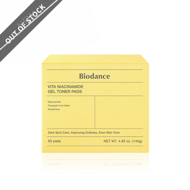 Biodance Vita Niacinamide Gel Toner Pad 60EA