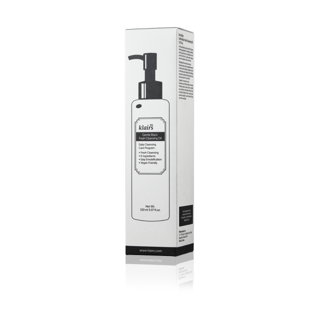 Gentle Black Fresh Cleansing Oil 150ml (GWP) Klairs Random Samples x 2PCS