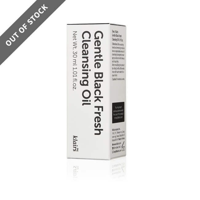 Gentle Black Fresh Cleansing Oil Miniature 30ml
