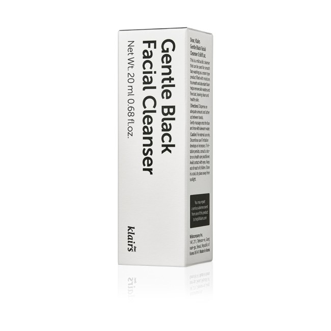 Gentle Black Facial Cleanser Miniature 20ml