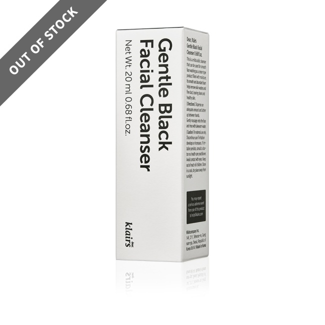 Gentle Black Facial Cleanser Miniature 20ml